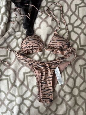A&F Tiger Stripe Two-Piece Bikini Set